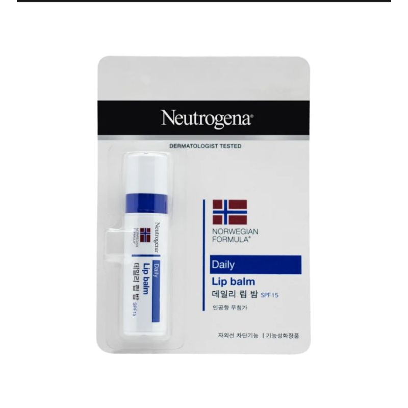 Neutrogena Lip Balm 4g SPF 15 (Expired date May 2025 Shopee Malaysia