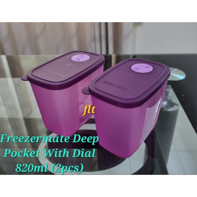 Tupperware Freezermate Deep Pocket With Dial 820ml (2pcs) | Shopee Malaysia
