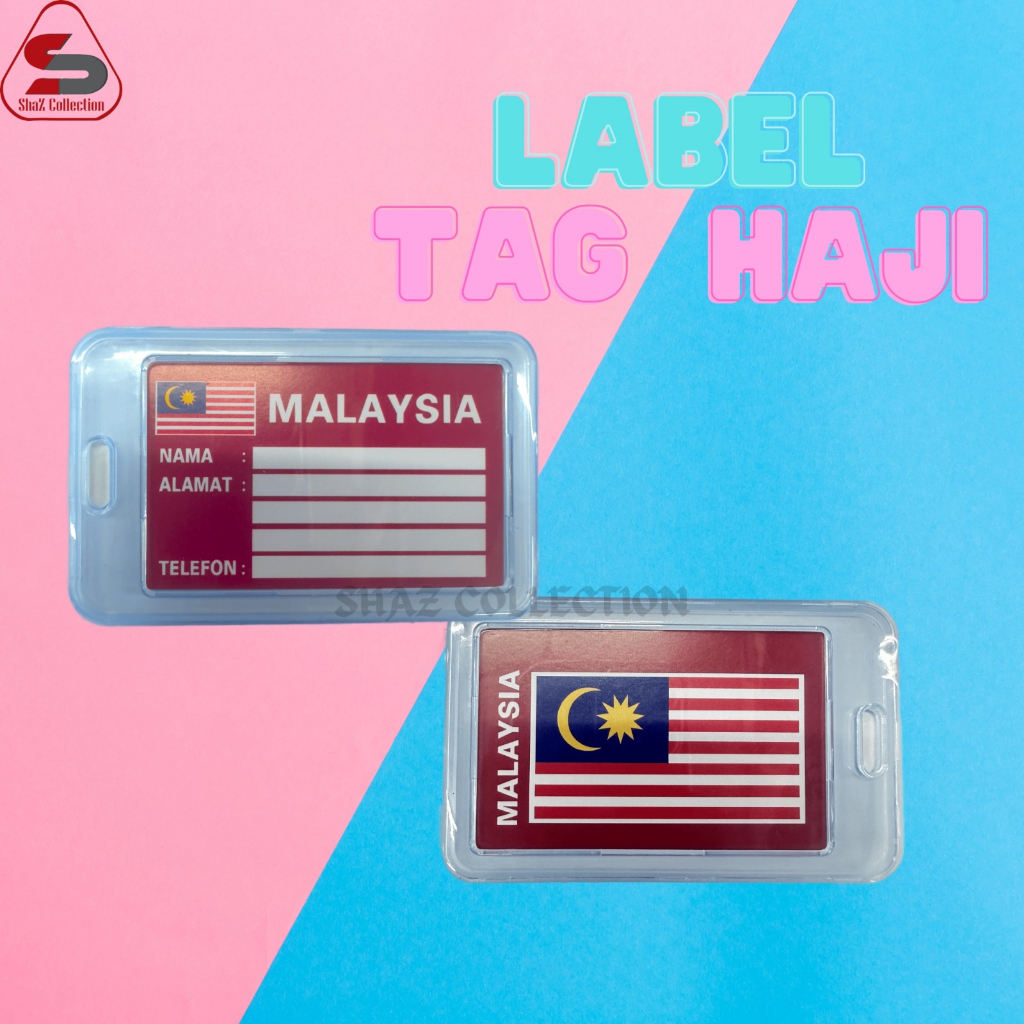 Tag Bag Beg Luggage ID Tag Haji & Umrah Travel Tahan Lasak TAG NAMA BEG