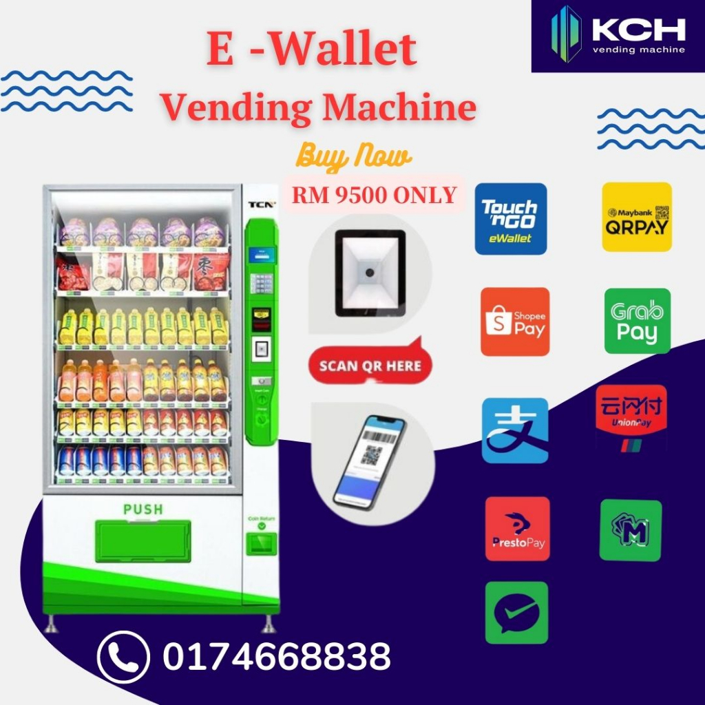 TCN Cashless Ewallet Vending Machine [REFURBISHED] Shopee Malaysia