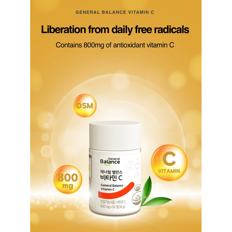 General Balance Vitamin C 600mg x 60 (36g) Shopee Malaysia
