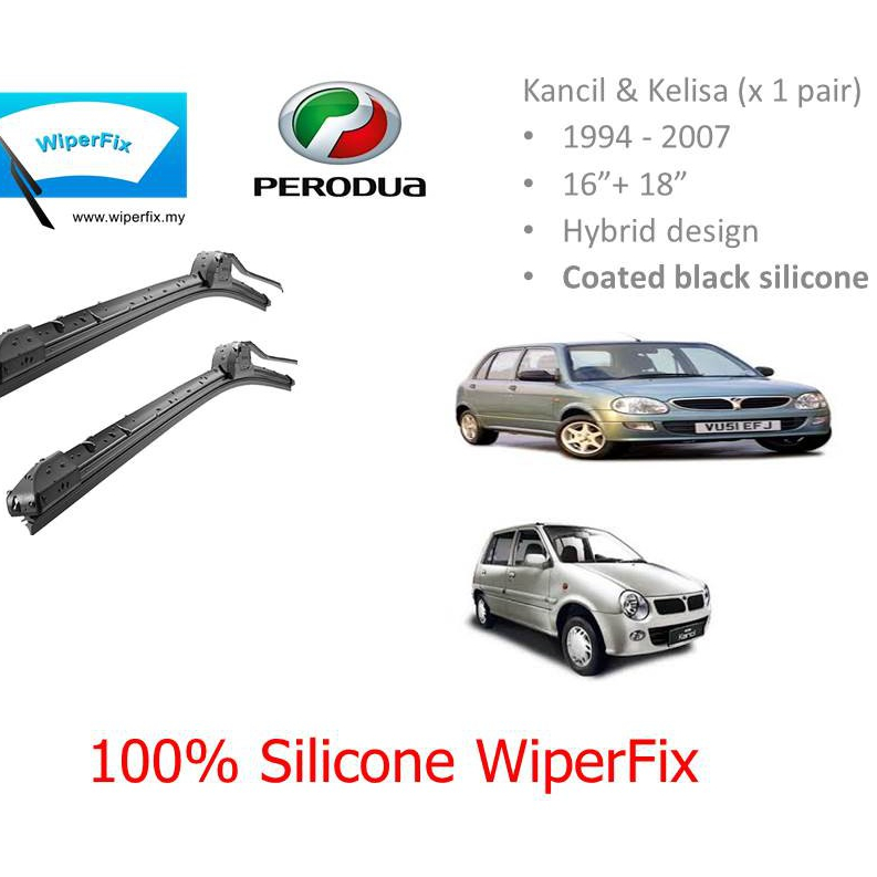 [WiperFix] PERODUA KELISA & KANCIL SILICONE WIPER BEAM WIPERFIX