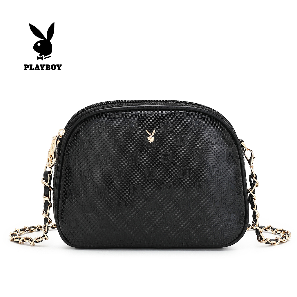 PLAYBOY Monogram Ladies Chain Sling Bag Multi Color BXY 554 Shopee Malaysia