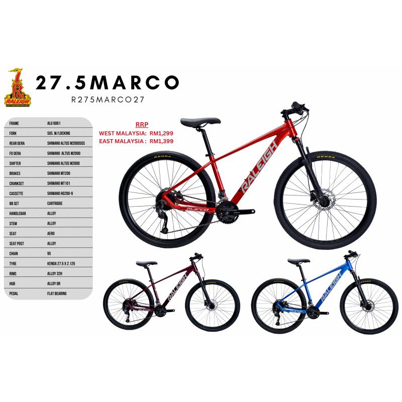 RALEIGH 27.5 MARCO MTB 2023 Shopee Malaysia
