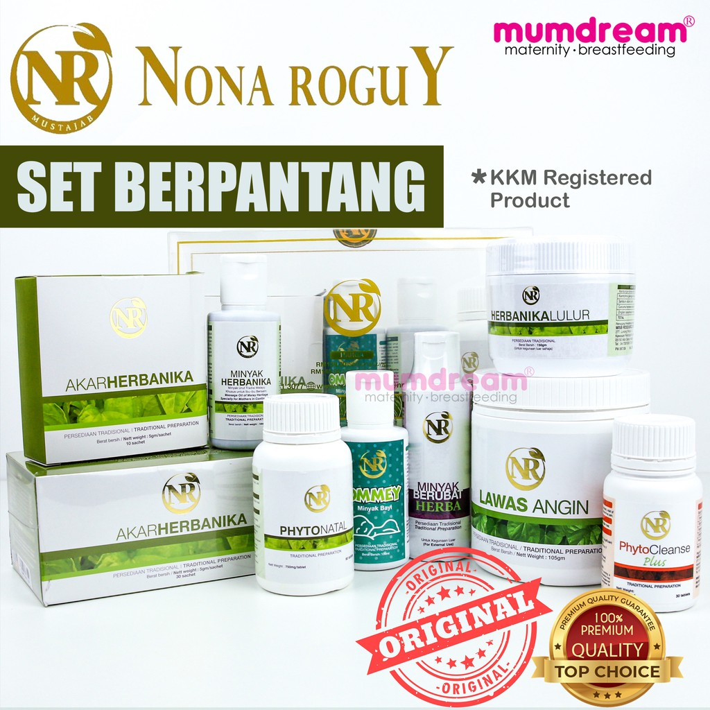 [ 100 Original ] Nona Roguy Set Berpantang Ibu Bersalin Produk Ibu