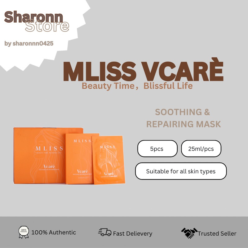 Mliss Vcarè soothing & repairing mask Shopee Malaysia