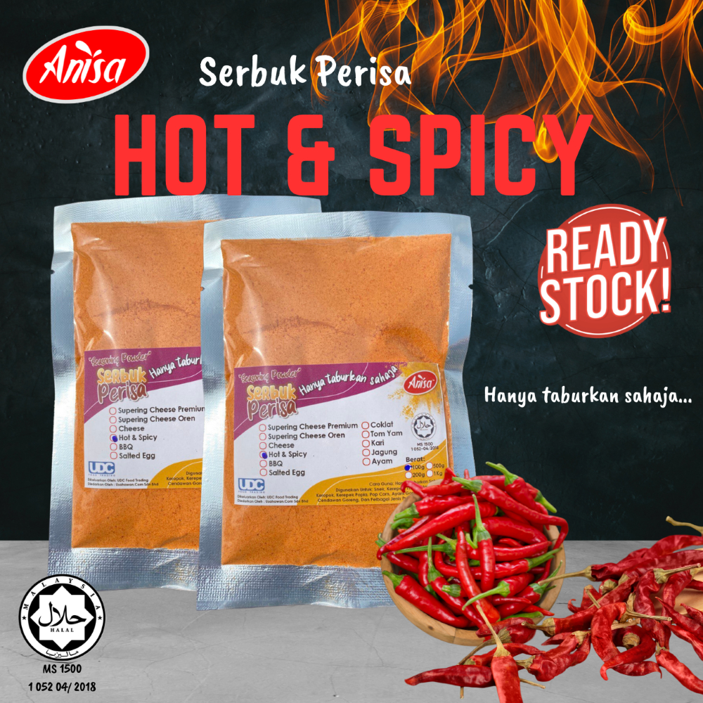 [1kg Hot Spicy] Serbuk Perisa Hot Spicy Sedap Halal Hanya Taburkan