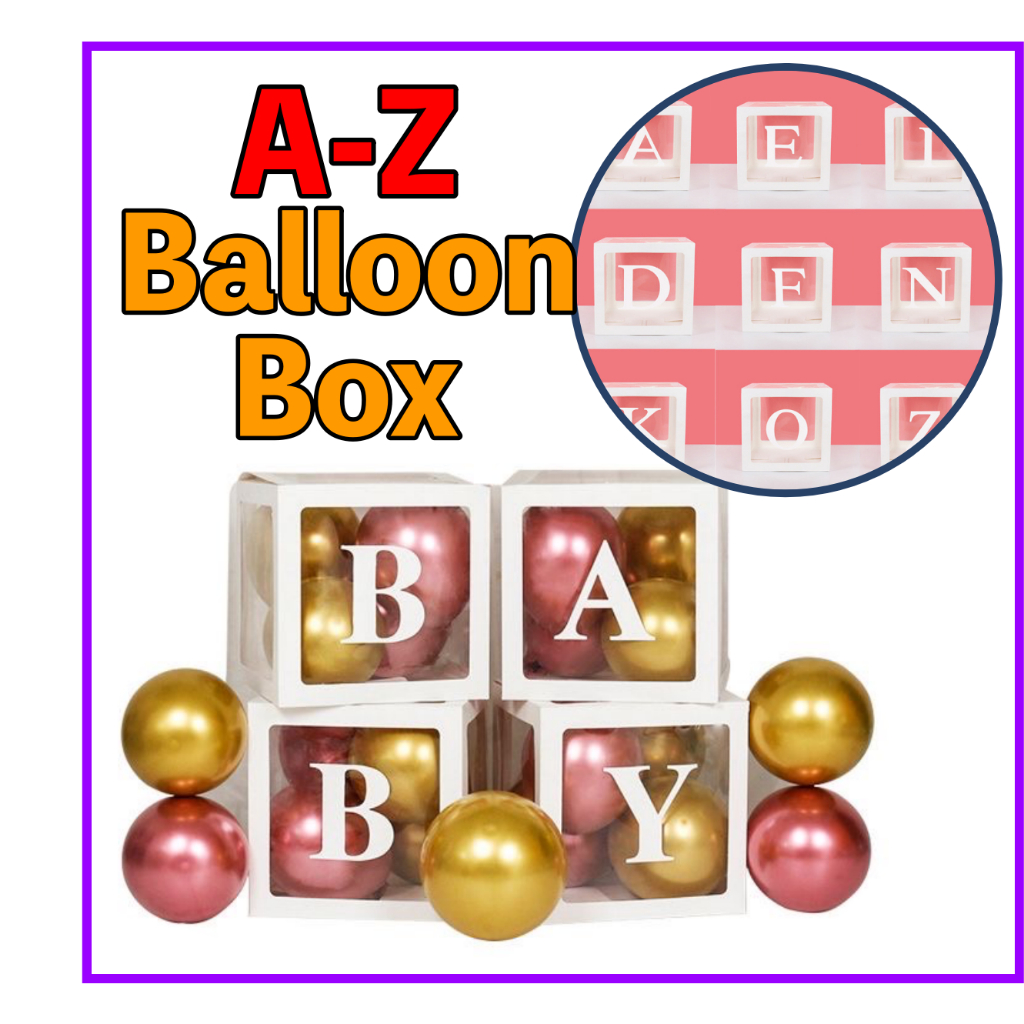 Transparent balloon store box