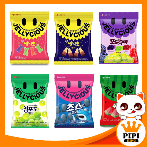 【Ready Stock】Korea Lotte Jellycious Jelly Gummy Candy / 韩国乐天 水果软糖 ...