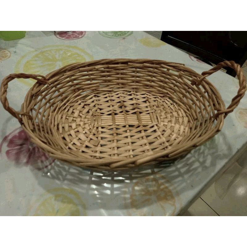 ♻️2nd bakul rotan, bakul roti, bakul buah, bakul rotan storage bakul ...