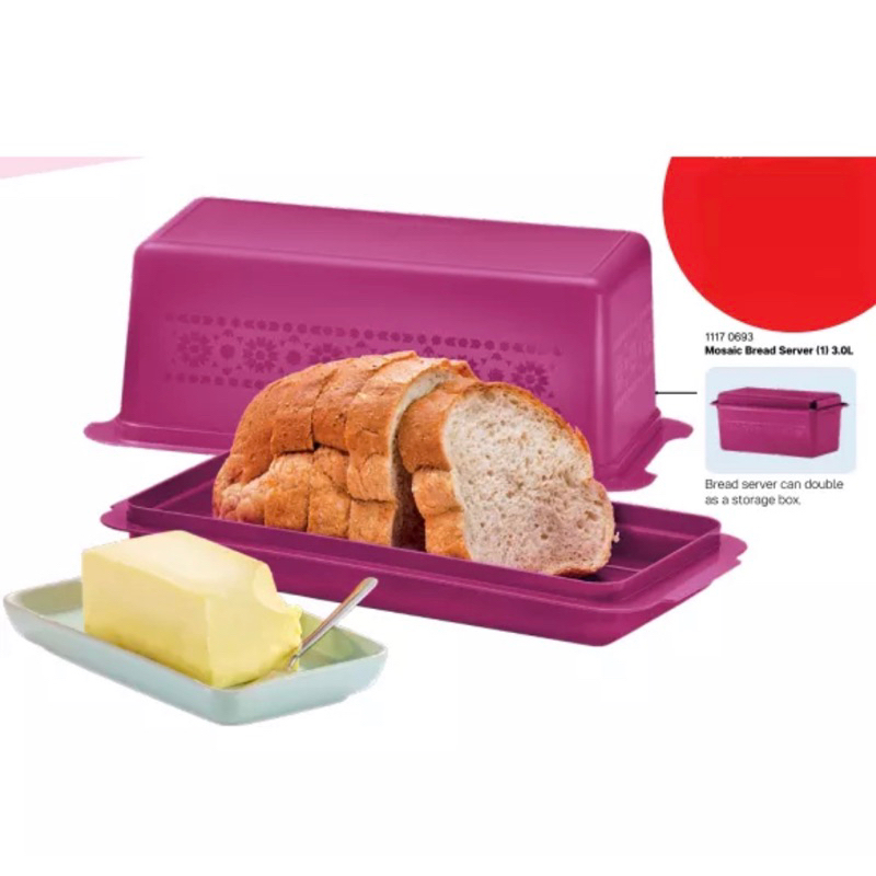 Tupperware Mosaic Bread Server (1 pc) 3L | Shopee Malaysia