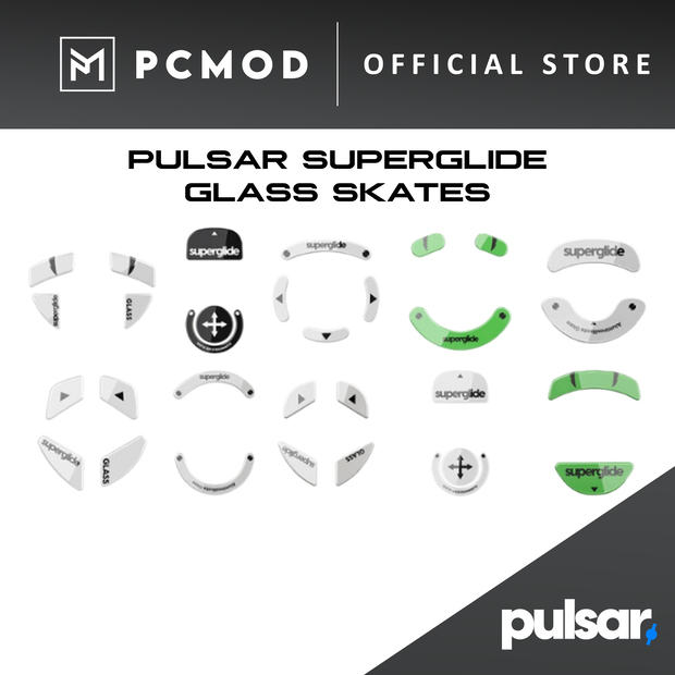 Superglide Piedini Per Mouse In Vetro - Per Pulsar X2 E X2 Mini, Scorrimento Veloce E Liscio, Ultra Resistente, Per Gaming
