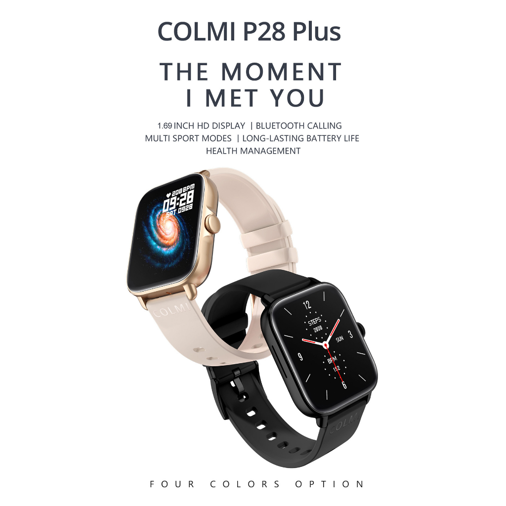 Smartwatch COLMI P28 Plus Bluetooth Answer Call Smart Watch | Shopee ...