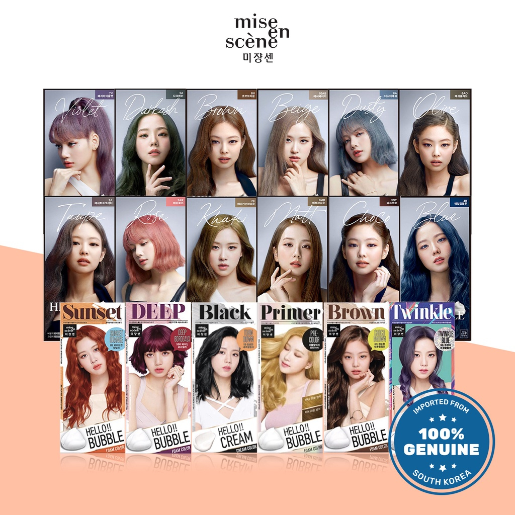 Mise en Scene Hello Bubble Foam Hair Dye Primer Shopee Malaysia
