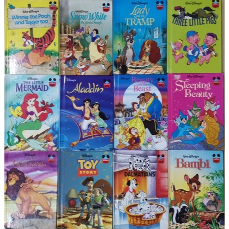 Walt Disney Books (Bambi, 101 Dalmatians, Aladdin,Sleeping Beauty ...