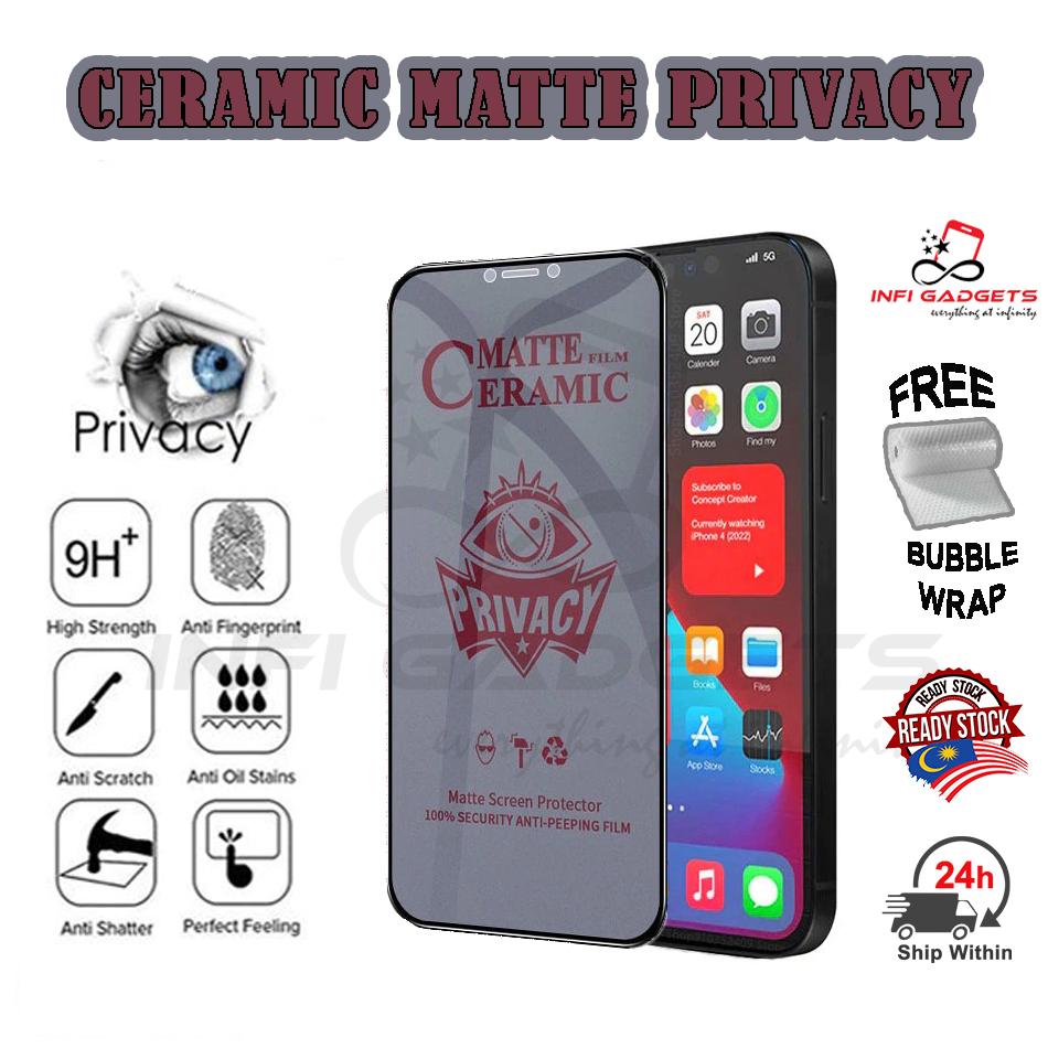 Realme C30 Screen Protector - Privacy