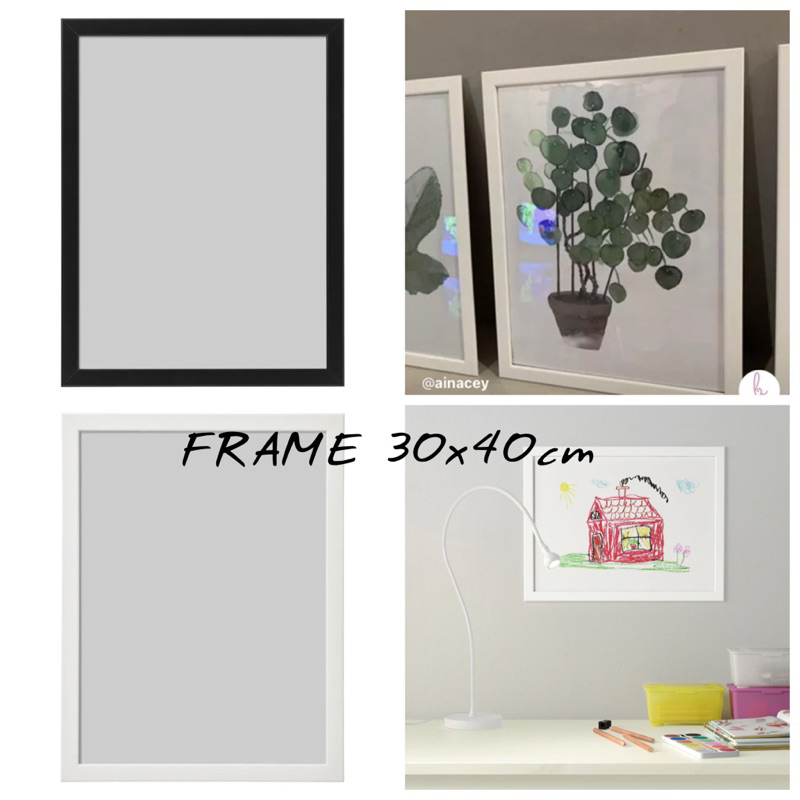 (MURAH) IKEA FISKBO Photo Frame A3 Frame Gambar 30x40cm frame dinding ...