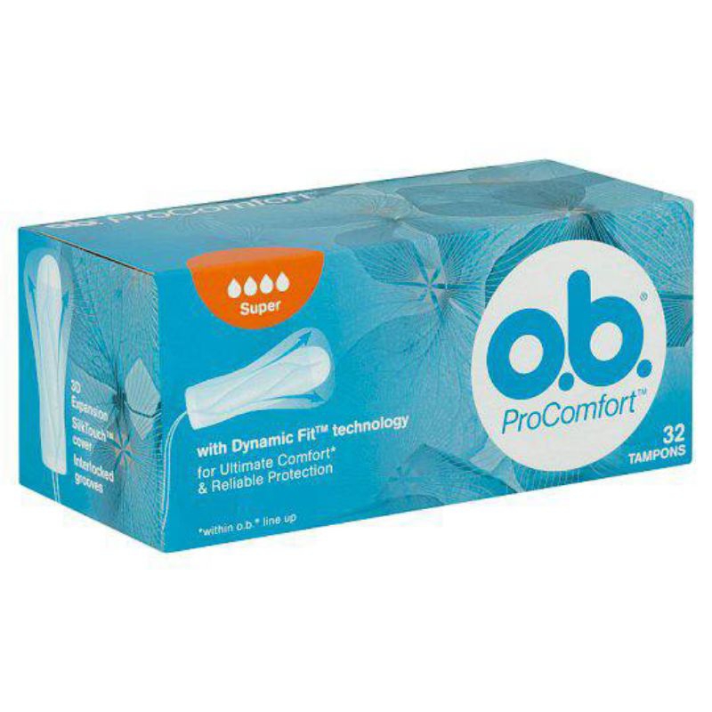 OB Super Heavy Flow/Regular (32s) Disposable Tampon