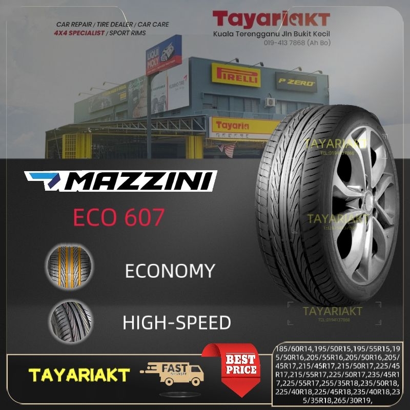 MAZZINI ECO 607 TYRE(TAYAR) | Shopee Malaysia