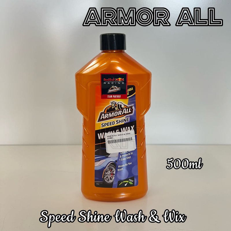 ARMOR ALL CAR SHAMPOO WASH & WAX Speed Shine 500ML ( READY STOCK ) Shopee Malaysia