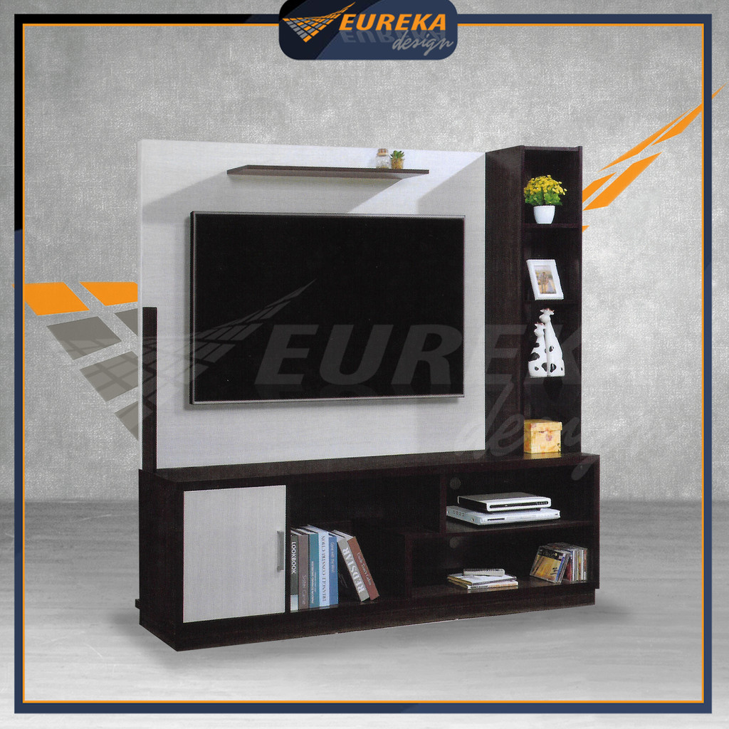 EUREKA 6ft Wooden Wall Hung TV / Almari TV Dinding 2106 (Deliver & Installation Klang