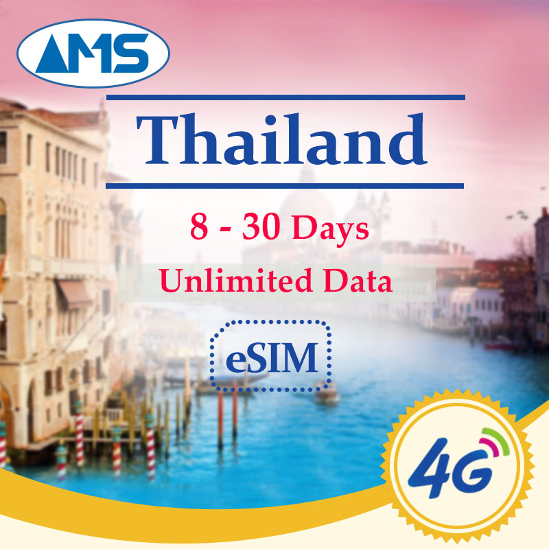 Thailand esim 830 Days Unlimited Data Thailand SIM Card for travel