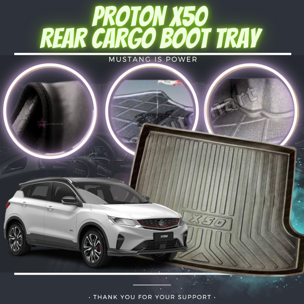 PROTON X50 REAR CARGO BOOT TRAY CAR ACCESSORIES HIGH QUANLITY | Shopee ...