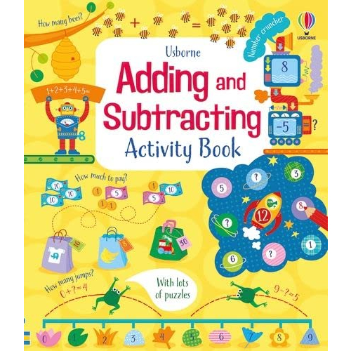 Usborne Adding & Subtracting Activity, Times Tables Activity Book