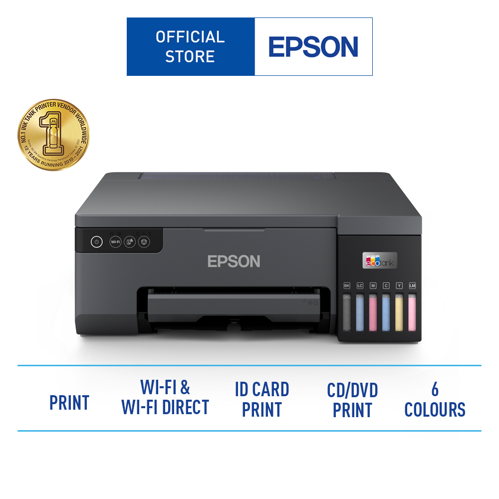 Epson Ecotank L8050 Ink Tank Printer With 6 Colour Ink Dyes For High Quality Photo Id Card Cd 6481