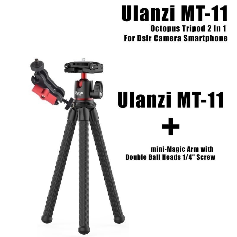 Ulanzi MT-11 Flexible Tripod For Phone DSLR Camera Stand With
