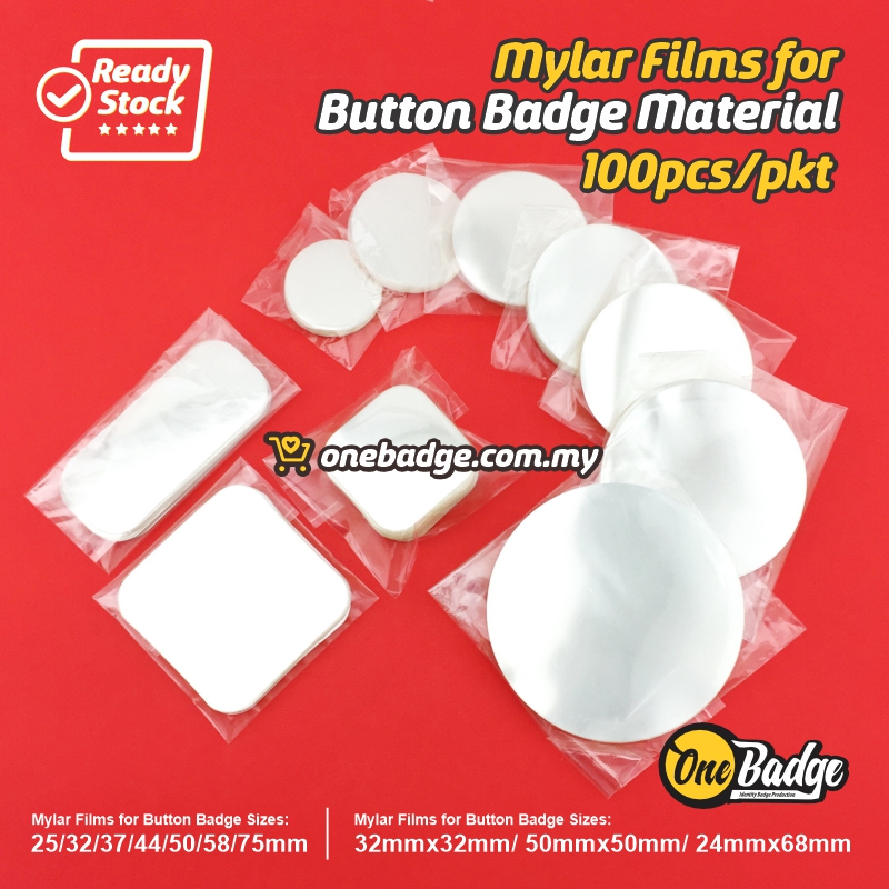 Film Lutsinar Butang Lencana | Button Badge Plastic Film | Mylar Films ...