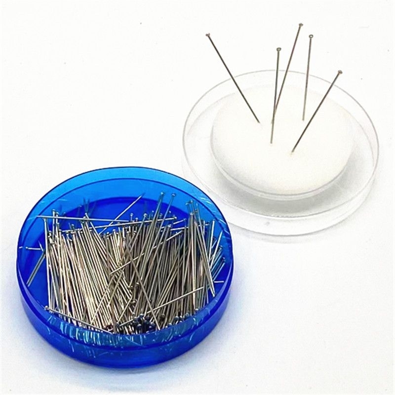 34MM pin blue round box pin tudung metal positioning pin office use ...