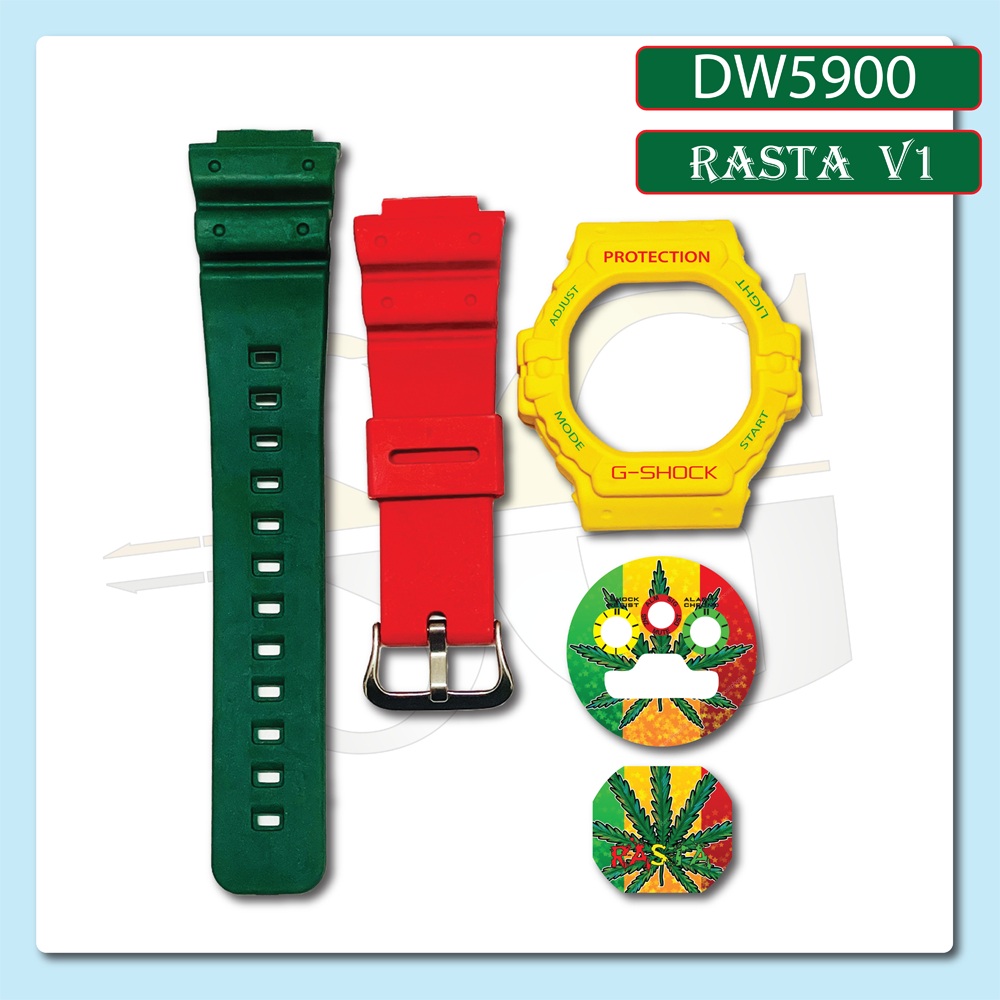 Band Bazel Gshock Dw5900 Rasta Tapak Kucing Shopee Malaysia