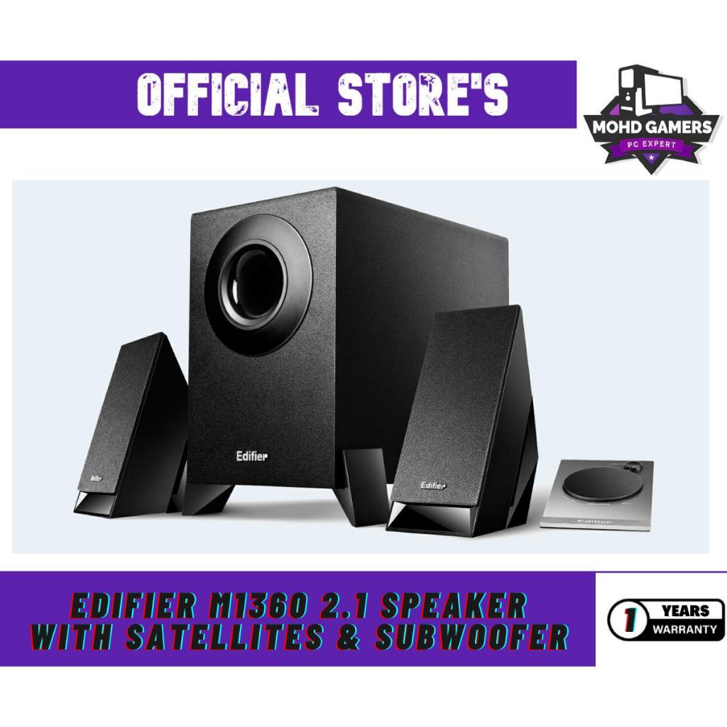 EDIFIER M1360 2.1 SPEAKER WITH SATELLITES & SUBWOOFER Shopee Malaysia