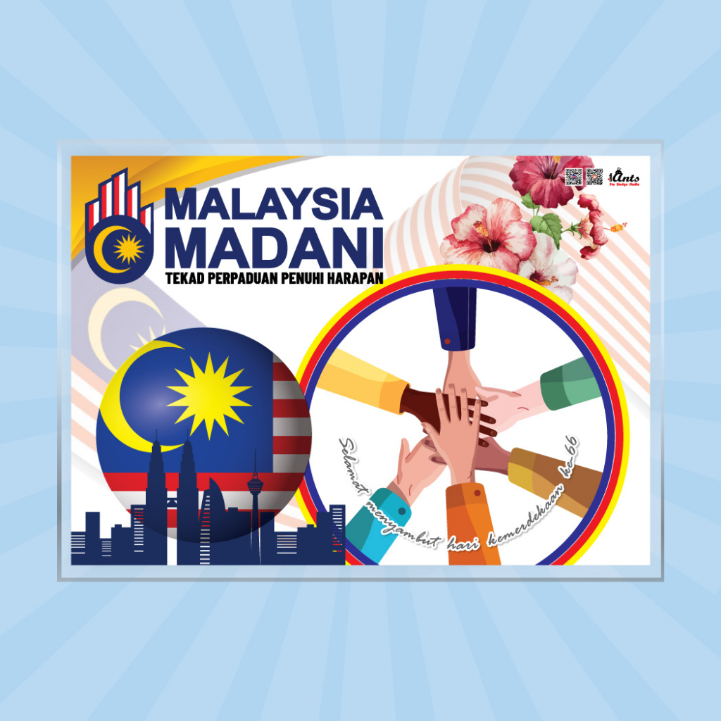 A4 laminated poster sejarah Malaysia Madani school decor hiasan sekolah ...