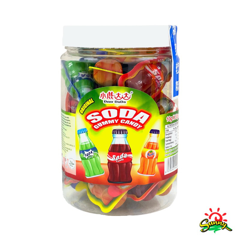 10g X 30s Deer Dada Soda Soft Candy Gummy Original Flavour Gula Gula Lembut Bergetah Sweets 9692