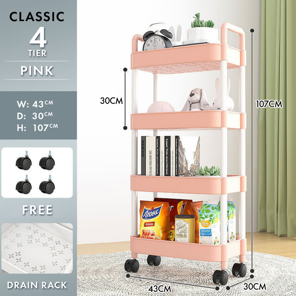 F&F: MORA trolley rack /troli dapur/kitchen trolley/ troli barang/troli ...