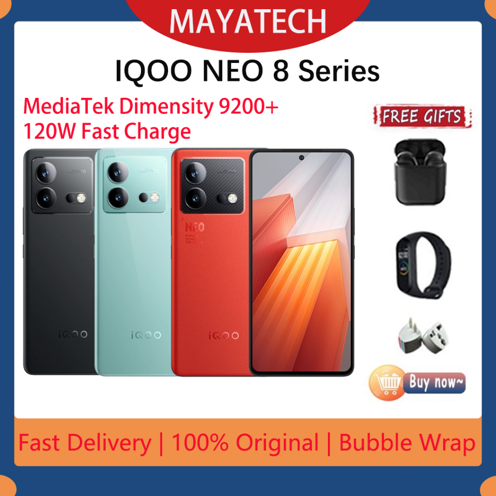VIVO IQOO NEO 8 / IQOO NEO 8 Pro Dimensity 9200+ Chipset 120W 6.78