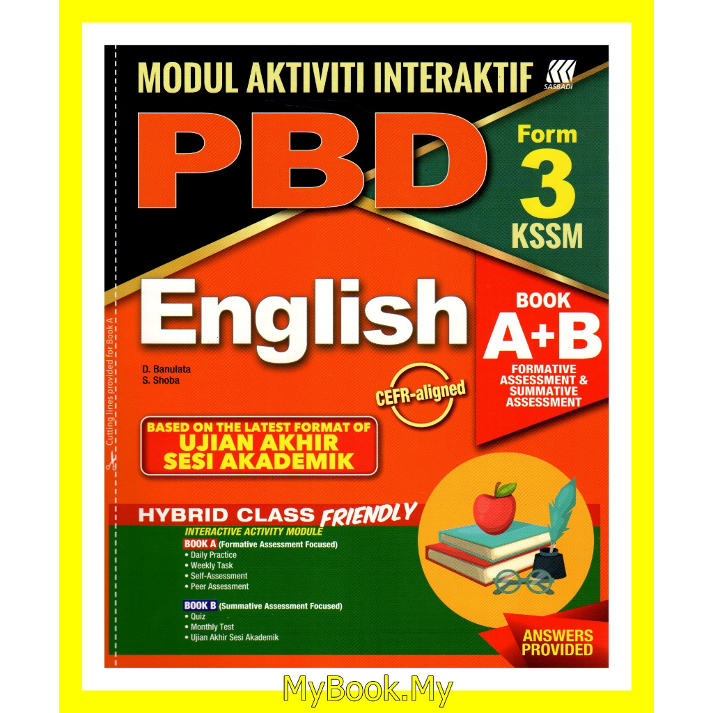 Baru Myb Buku Latihan Modul Aktiviti Interaktif Pbd Tingkatan 3 Uasa English Sasbadi 