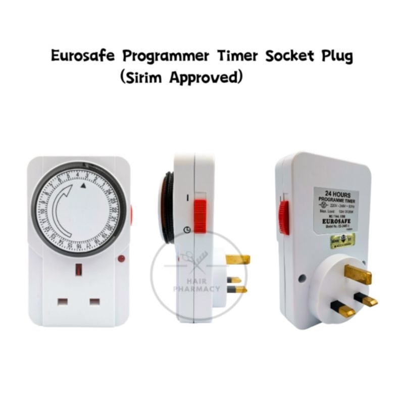 Eurosafe Programmer Timer Socket Plug (SIRIM APPROVED) | Shopee Malaysia