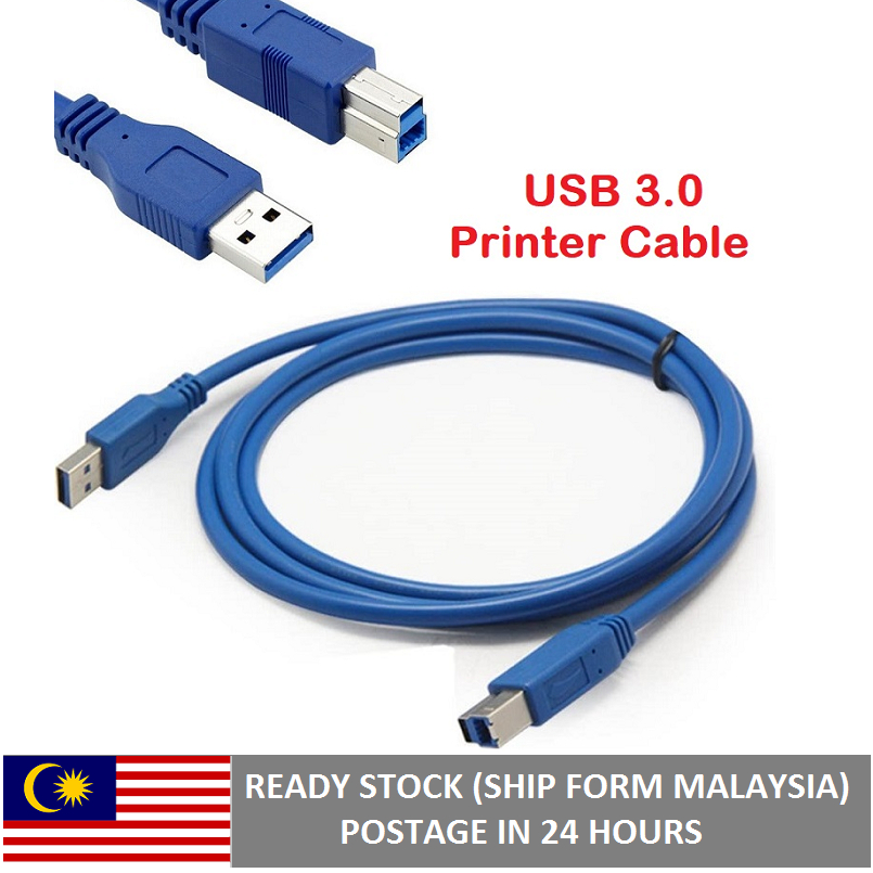 USB 3.0 Printer Cable Type A Male To Type B Male SuperSpeed USB Cable ...