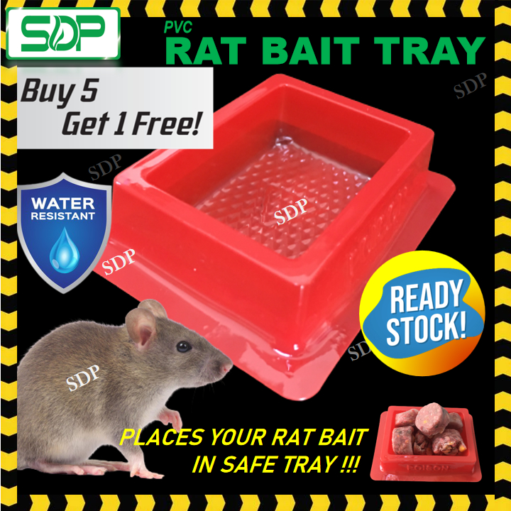 Bekas Ubat Tikus/ Rat Bait Plastic Tray/ Rat Poison PVC Tray/ Bekas