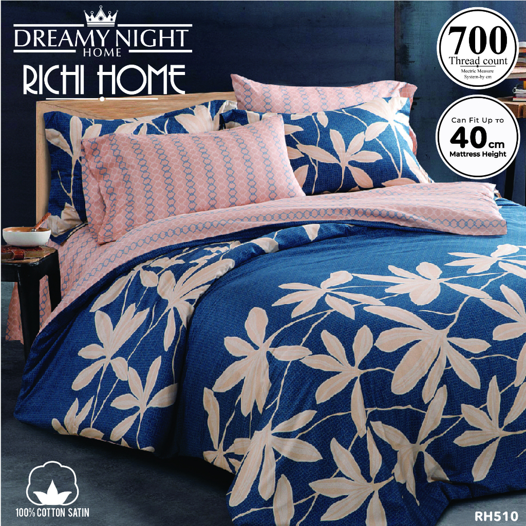 Dreamynight Home Richi Home Bedsheet Fitted Set/ Duvet Cover/Quilt
