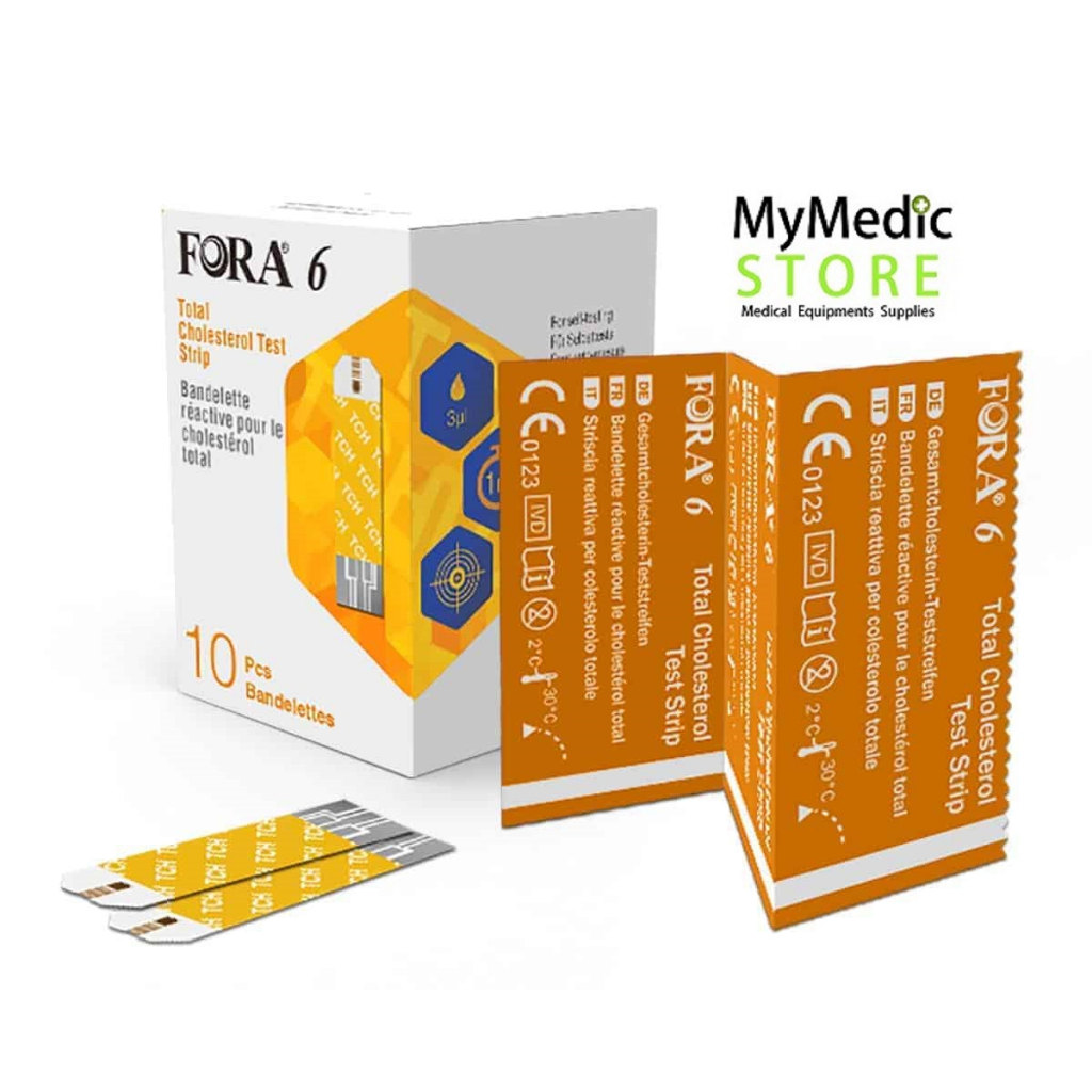 Fora 6 Connect 6 Plus Total Cholesterol Test Strips 10s (Original ...