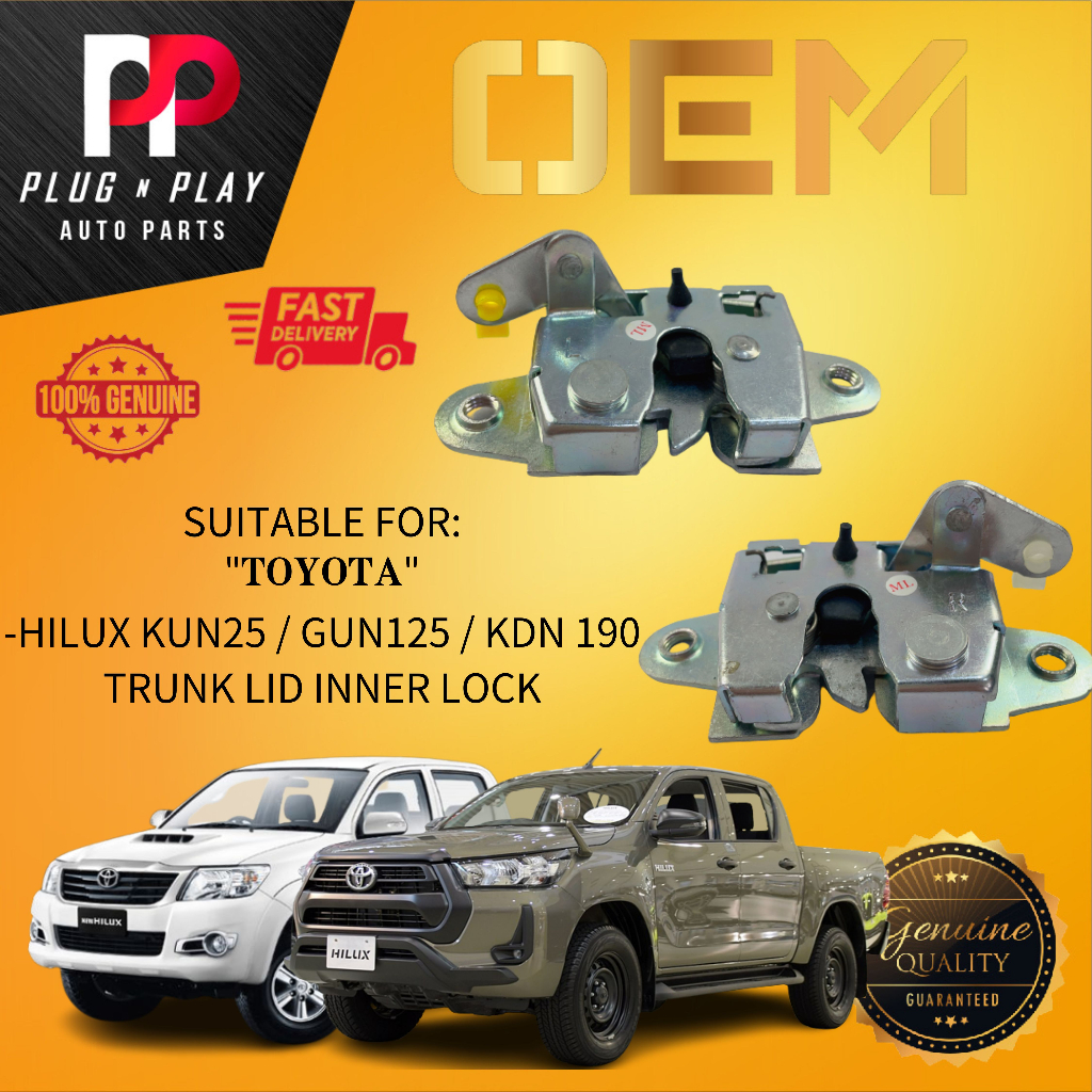 TOYOTA HILUX KUN25 / GUN125 / KDN190 TRUNK LID INNER LOCK QUALITY ...