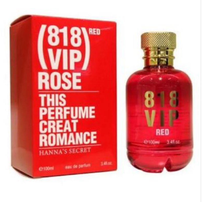 818 VIP RED ROSE PERFUME BY HANNA SECRET FOR HER