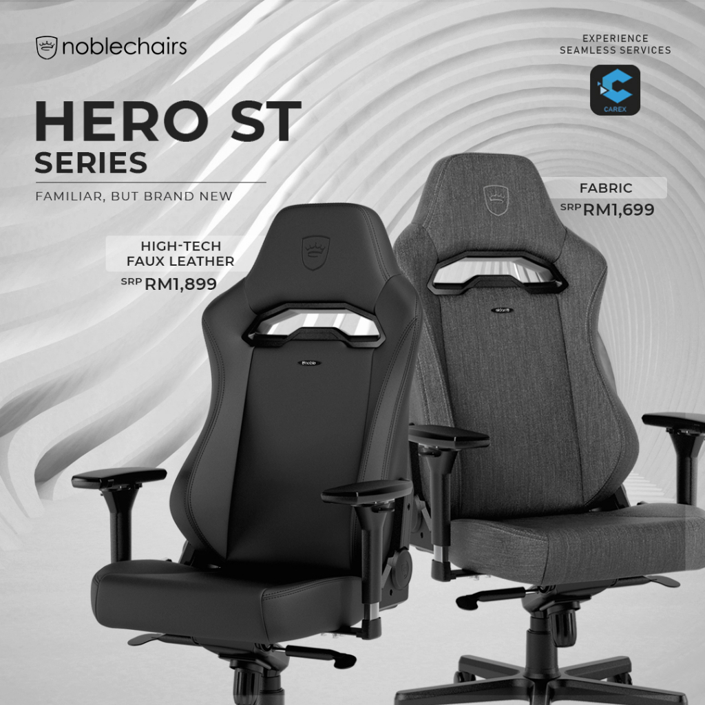 Noblechairs hero series gaming deals chair black