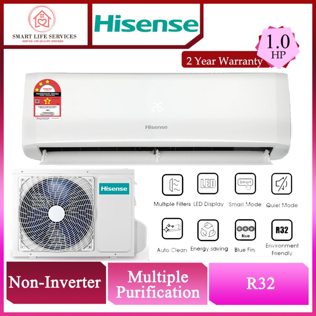 Hisense 10hp 15hp Standard Non Inverter Air Conditioner 空调 冷气 Aircond Shopee Malaysia 2964