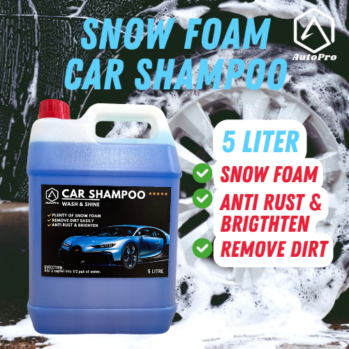 Snow Foam Car Shampoo [5L] AutoPro Car Wash Liquid Soap High Foam