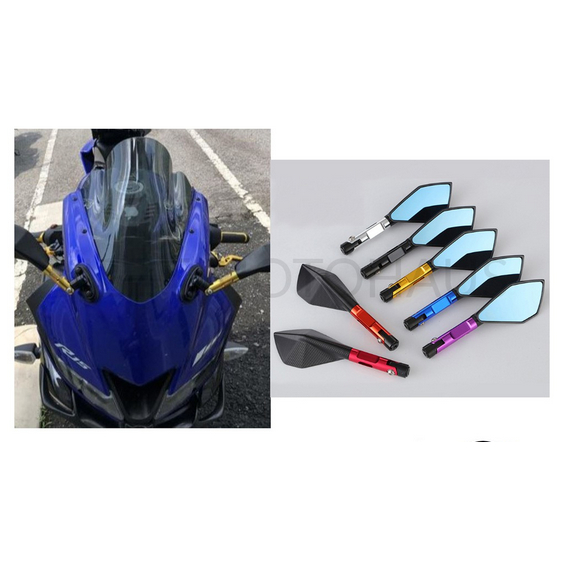 Side Mirror for Fairing Superbike R15 R25 Ninja 250 Ninja 650 ZX6 ZX10 ...
